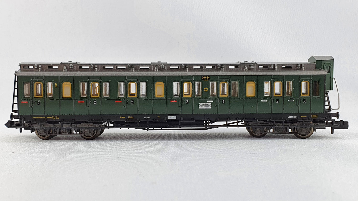 Fleischmann 8085 DRG Abteilwagen 2. Kl. mit Brh OVP (DP88)