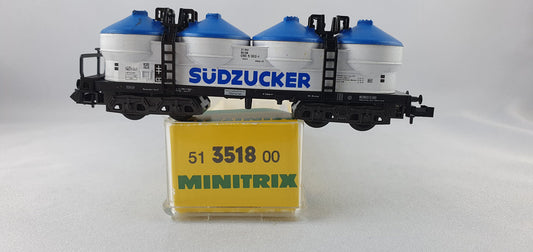 Minitrix 51 3518 00 DB Silowagen "Südzucker" OVP (MBG4)
