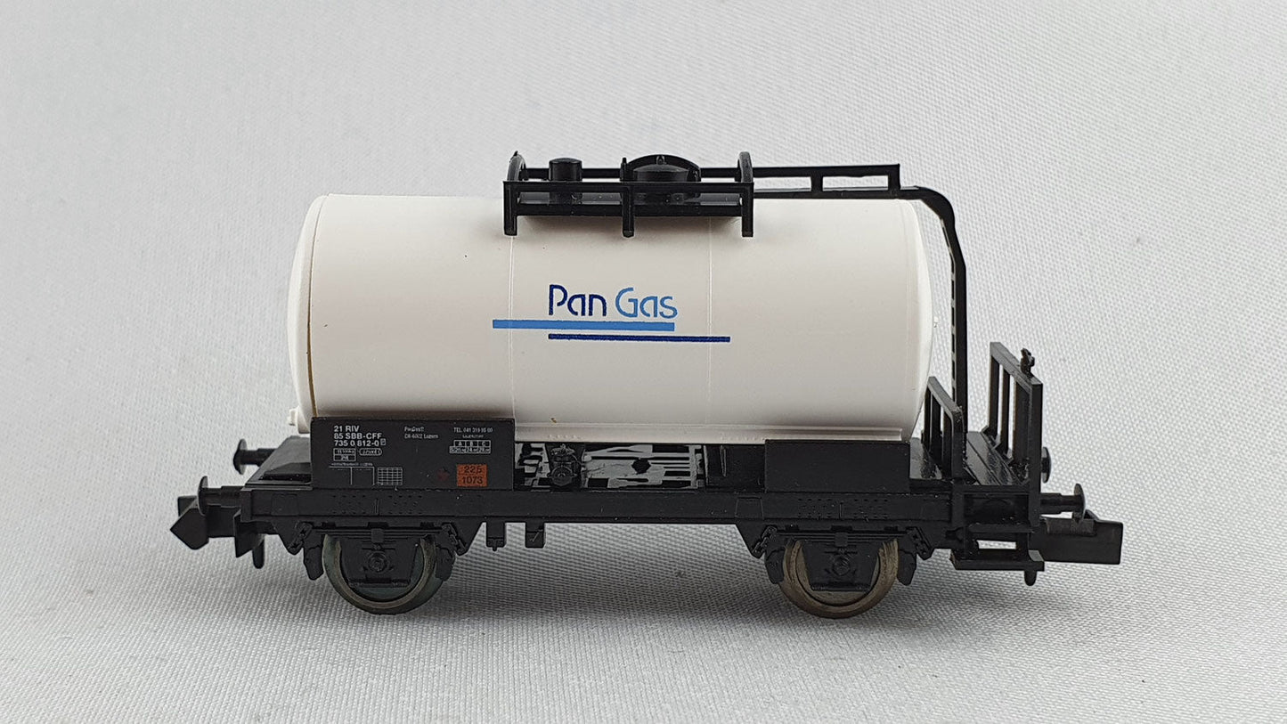 Minitrix 17102.911 SBB Kesselwagen "PAN GAS" OVP (DG126)