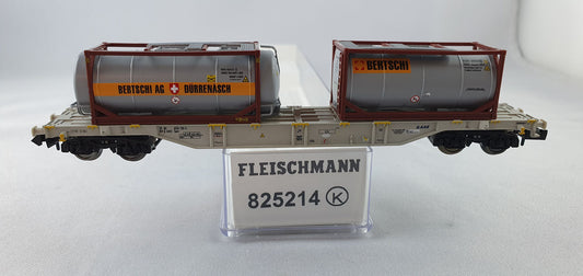 Fleischmann 82 5214 AAEC Container Tragwagen "Bertschi AG Dürrenäsch OVP (EB6)