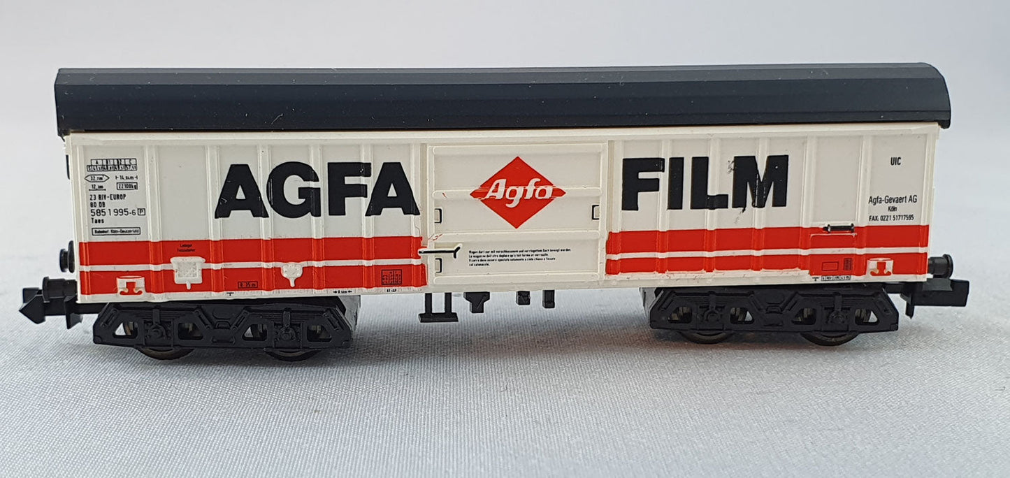 Minitrix 13869 DB Schwenkdachwagen "AGFA FILM" OVP (FLG1)