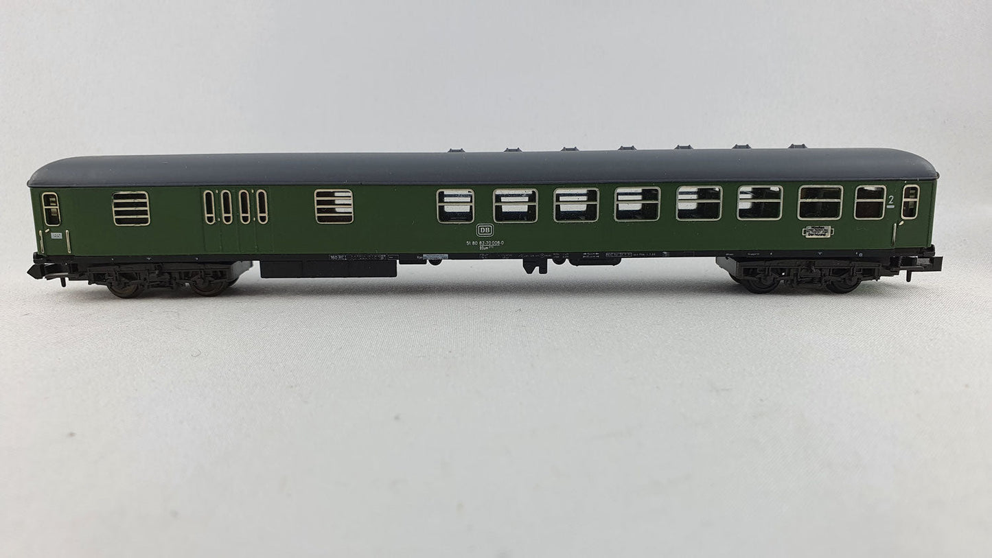 Minitrix 51 3088 00 DB D-Zu Wagen 2. Kl. mit Gepäckabteil OVP (DP460)