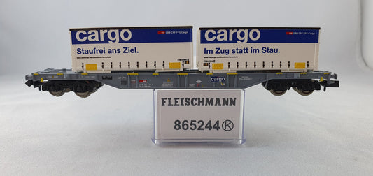Fleischmann 865244 SBB Container Tragwagen "Cargo" OVP (EB7)