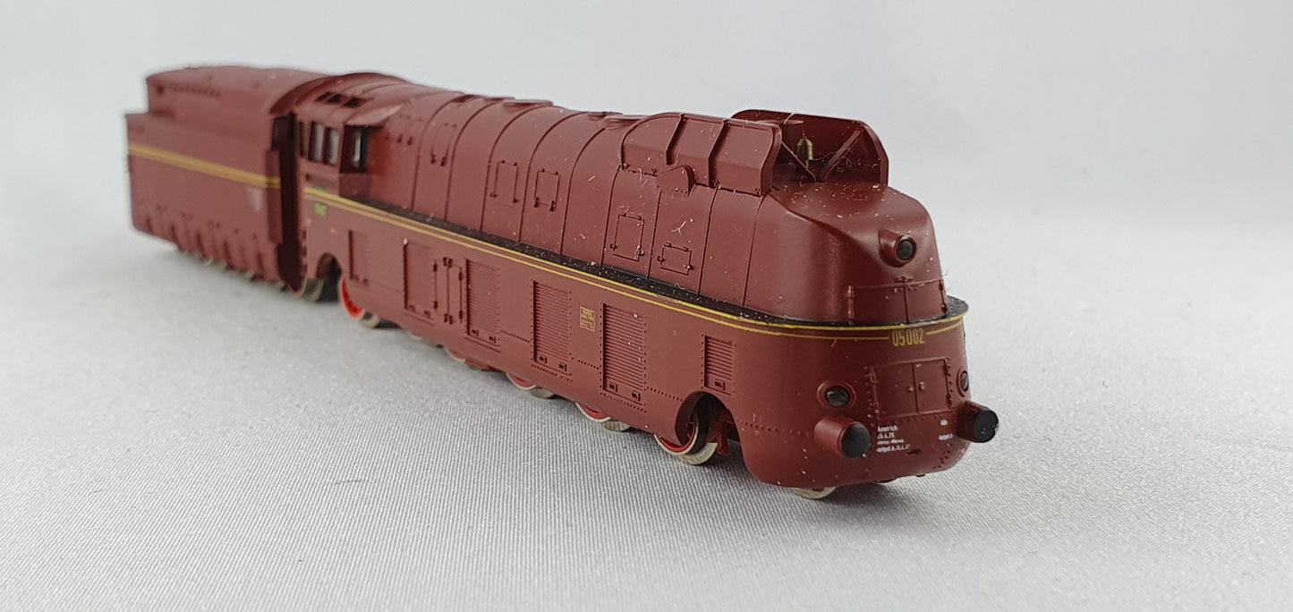 Locomotive annexe Arnold 2217 DB BR 05 carénage profilé rouge (DL180) 