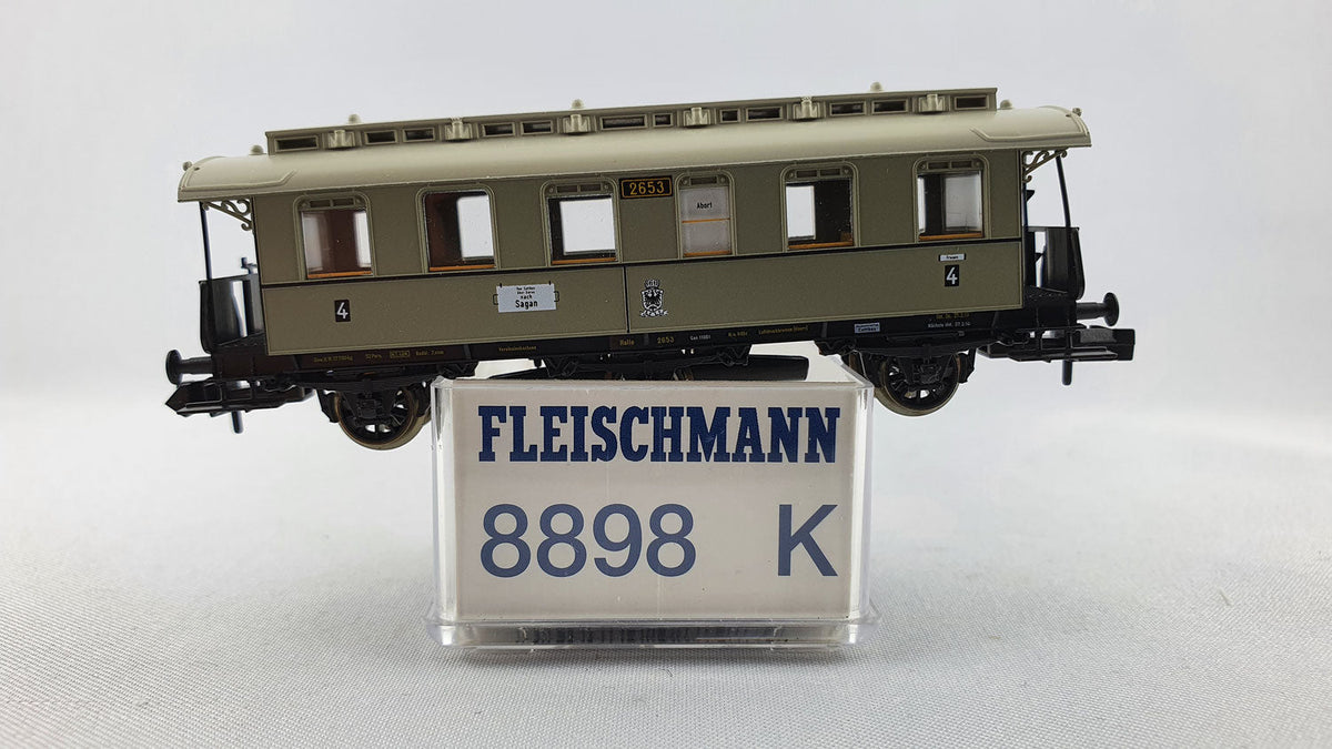 8898 Fleischmann 8898 K KPEV through car 3-axle 4th class OVP (DP127 ...