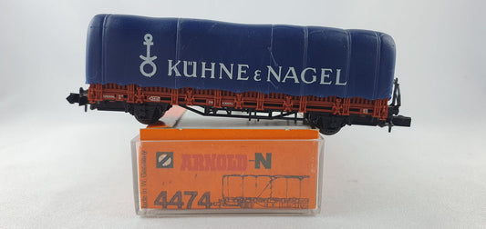 Arnold 4474 DB Rungenwagen mit Plane "Kühne & Nagel" OVP (DG619)