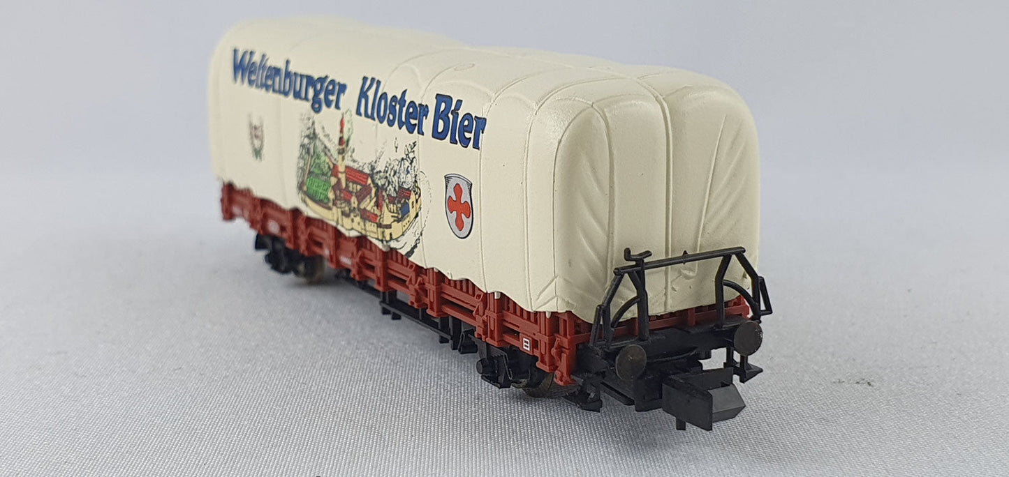 Arnold 4470 DB Rungenwagen mit Plane "Weltenburger Kloster Bräu" OVP (DG617)