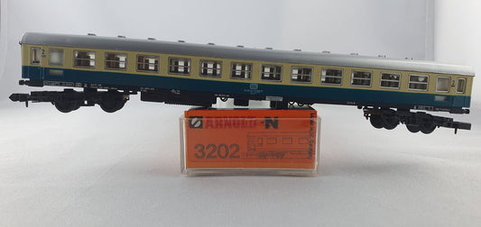 Arnold 3202 DB Schnellzugwagen 2. Kl. blau/beige OVP (DP322)