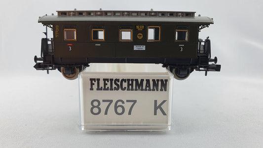 Fleischmann 8767 K DRG Personenwagen 3. Kl. mit Traglastenabteil OVP (DP120)
