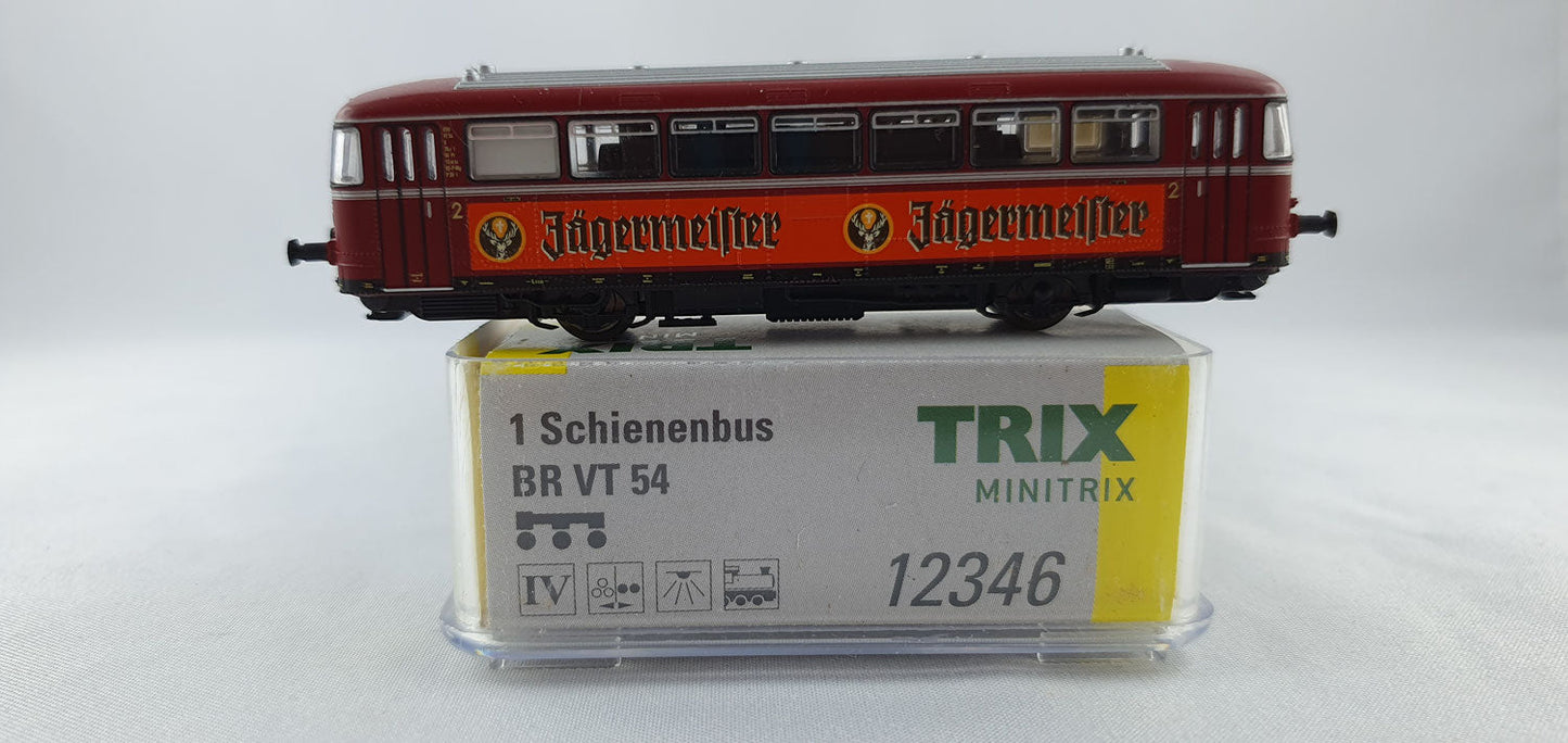 Minitrix 12346 KVG Schienenbus BR VT54 "Jägermeister" OVP (CWL12)