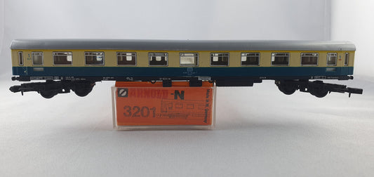 Arnold 3201 DB Schnellzugwagen 1. Kl. blau/beige OVP (E658)