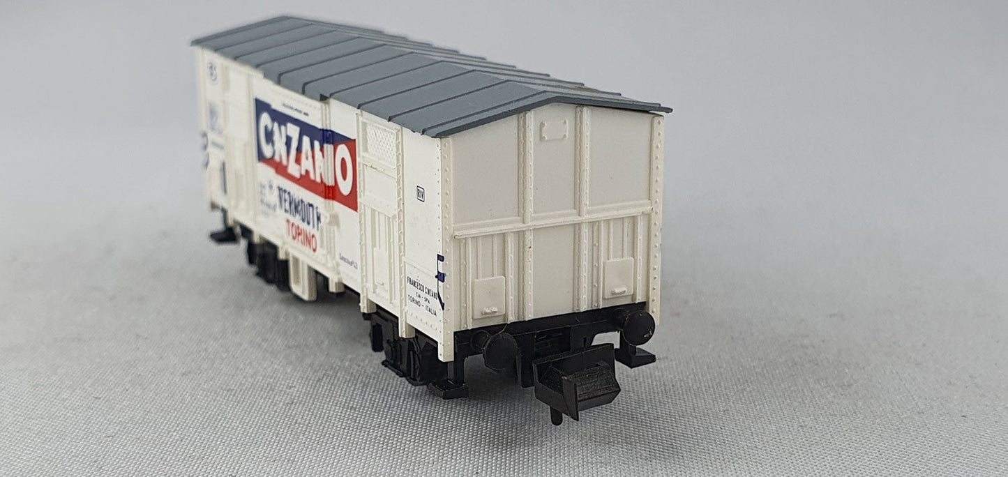 Minitrix 13603 FS ged.Güterwagen "CINZANO" OVP (DG526)