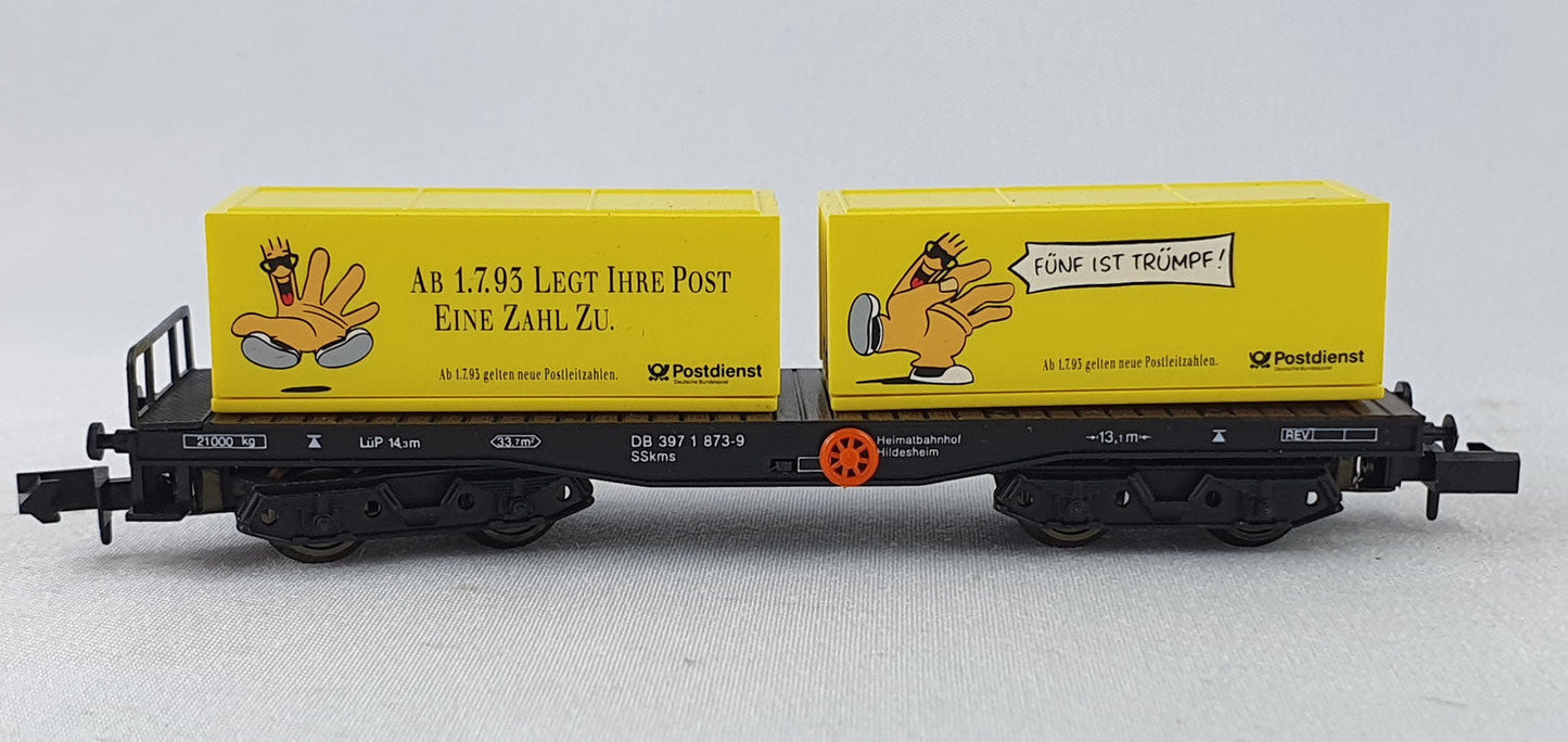 Arnold 4598 DBP Contrainer Tragwagen "Postcontainer" OVP (CWG13)