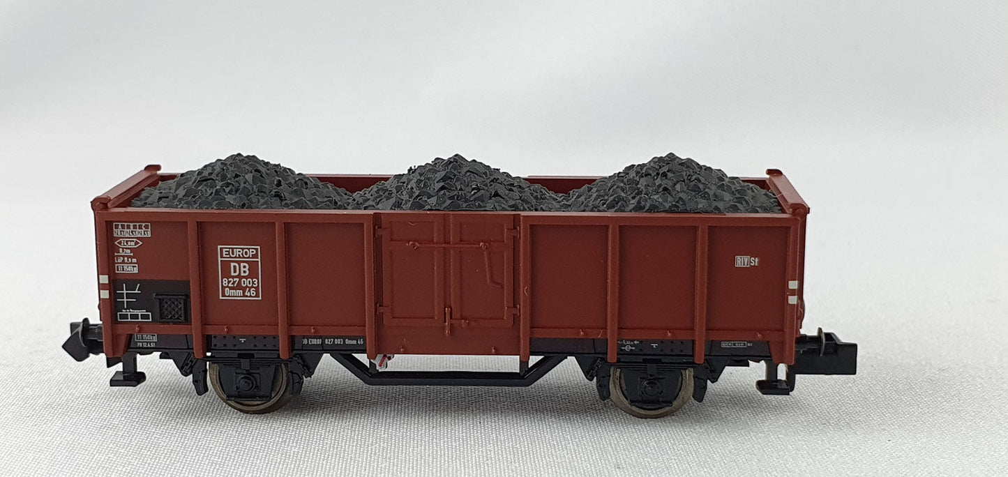 Minitrix 15194-39 DB off. Güterwagen mit Kohleeinsatz OVP (DG326)