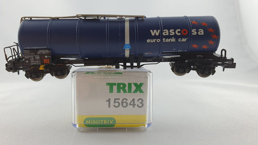 Minitrix 15643 SBB Knickkesselwagen "wascosa" OVP (DG129)