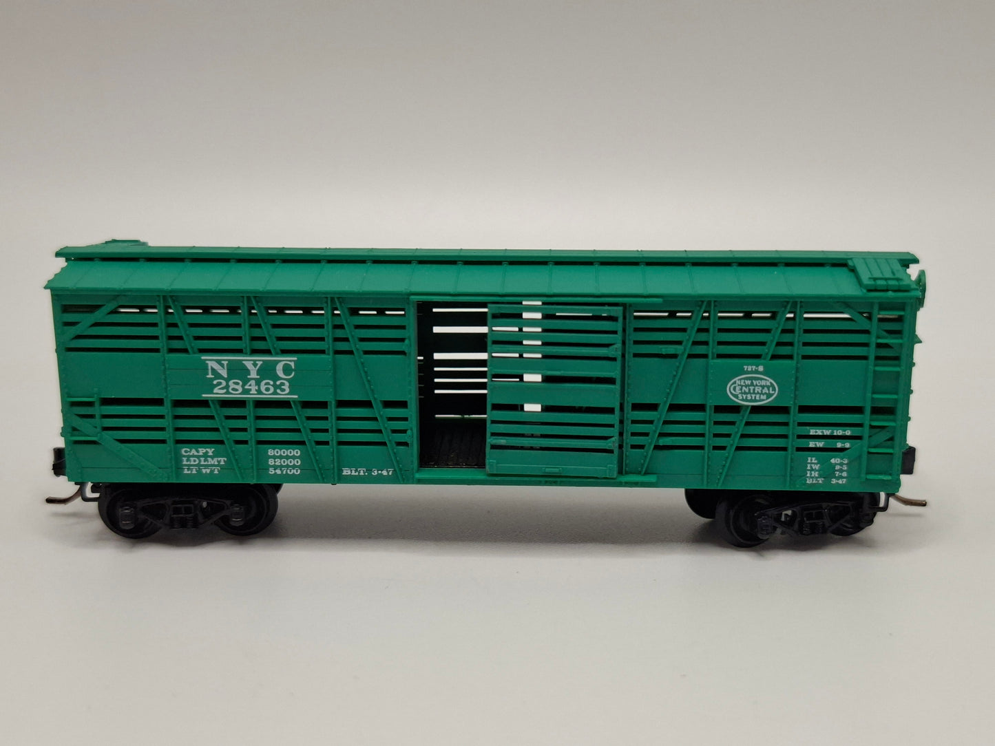 Micro Trains 35040 NYC Viehwagen grün 40 Fuss OVP (E US198)