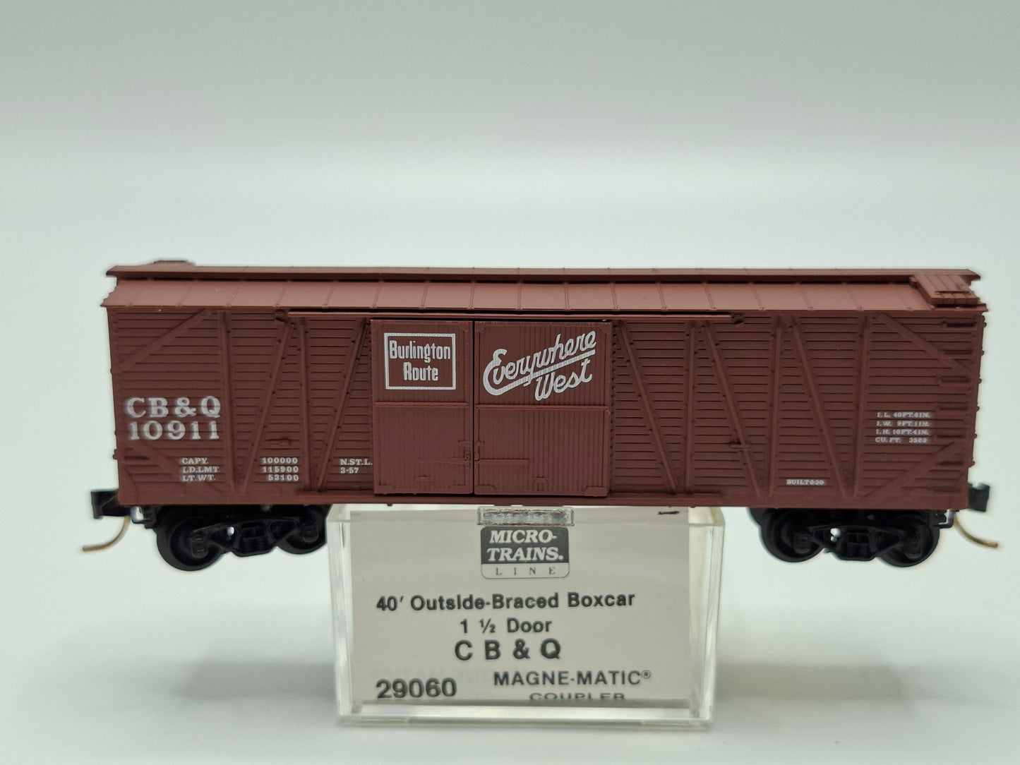Micro Trains 29060 CB&Q Güterwagen Holz 40 Fuss OVP (E US61)