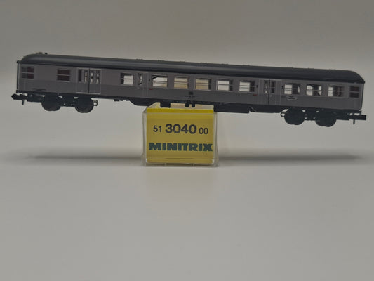 Minitrix 51 3040 00 DB Nahverkehrs-Steuerwagen (´Silberling´) 2. Kl. OVP (CWP34)