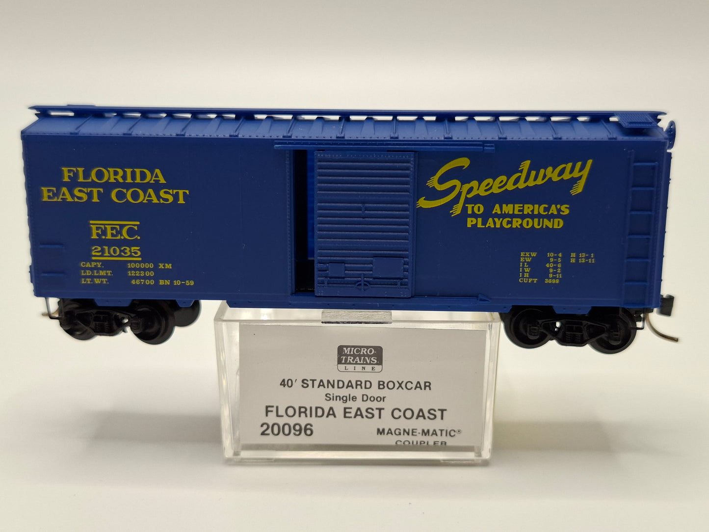 Micro Trains 20096 FEC Güterwagen 40 Fuss "Speedway" OVP (E US88)