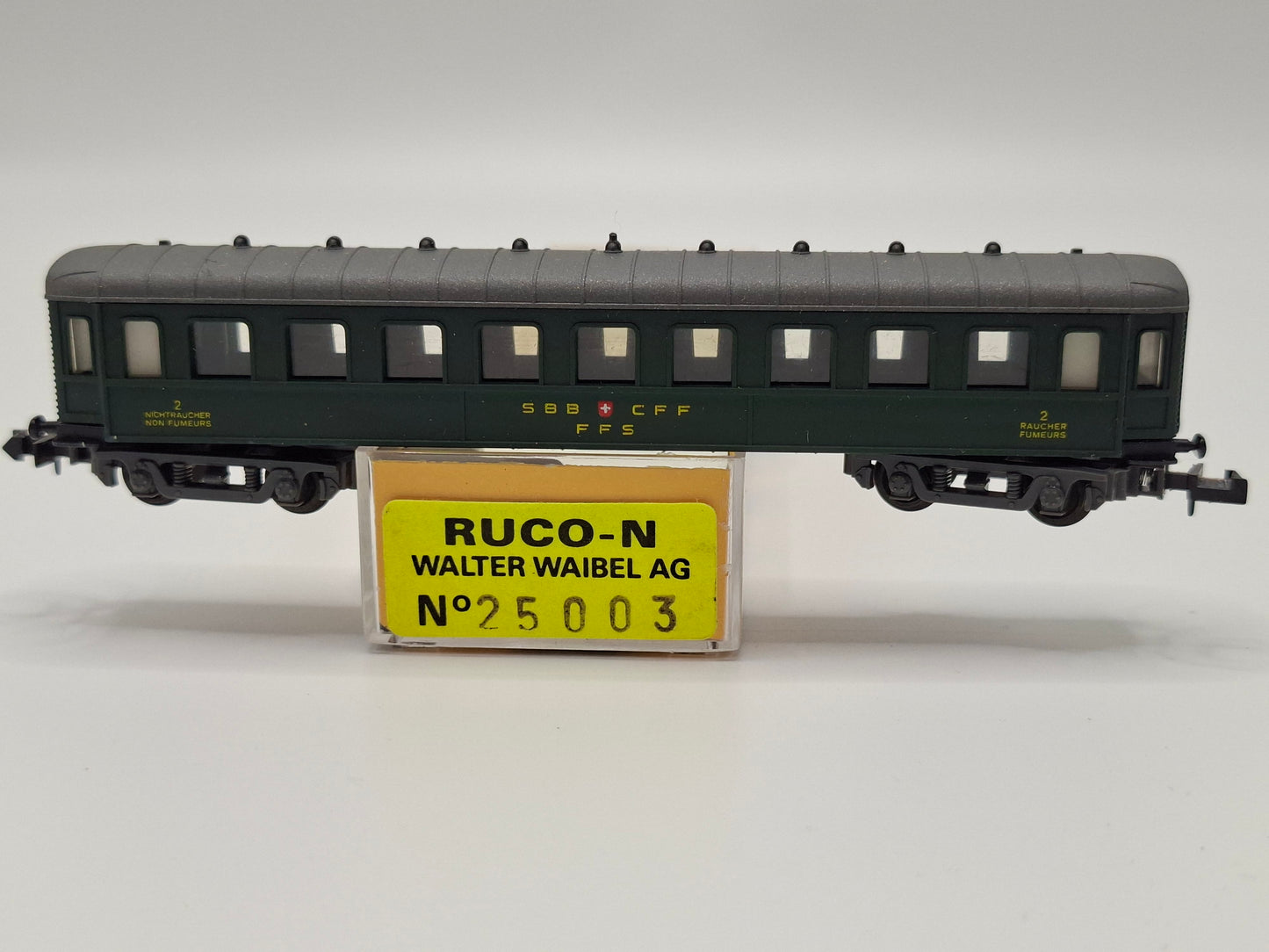 Ruco / Ibertren 25003 SBB  Voiture à compartiment (construction en acier) 2e classe Emballage d'origine (MGN19)