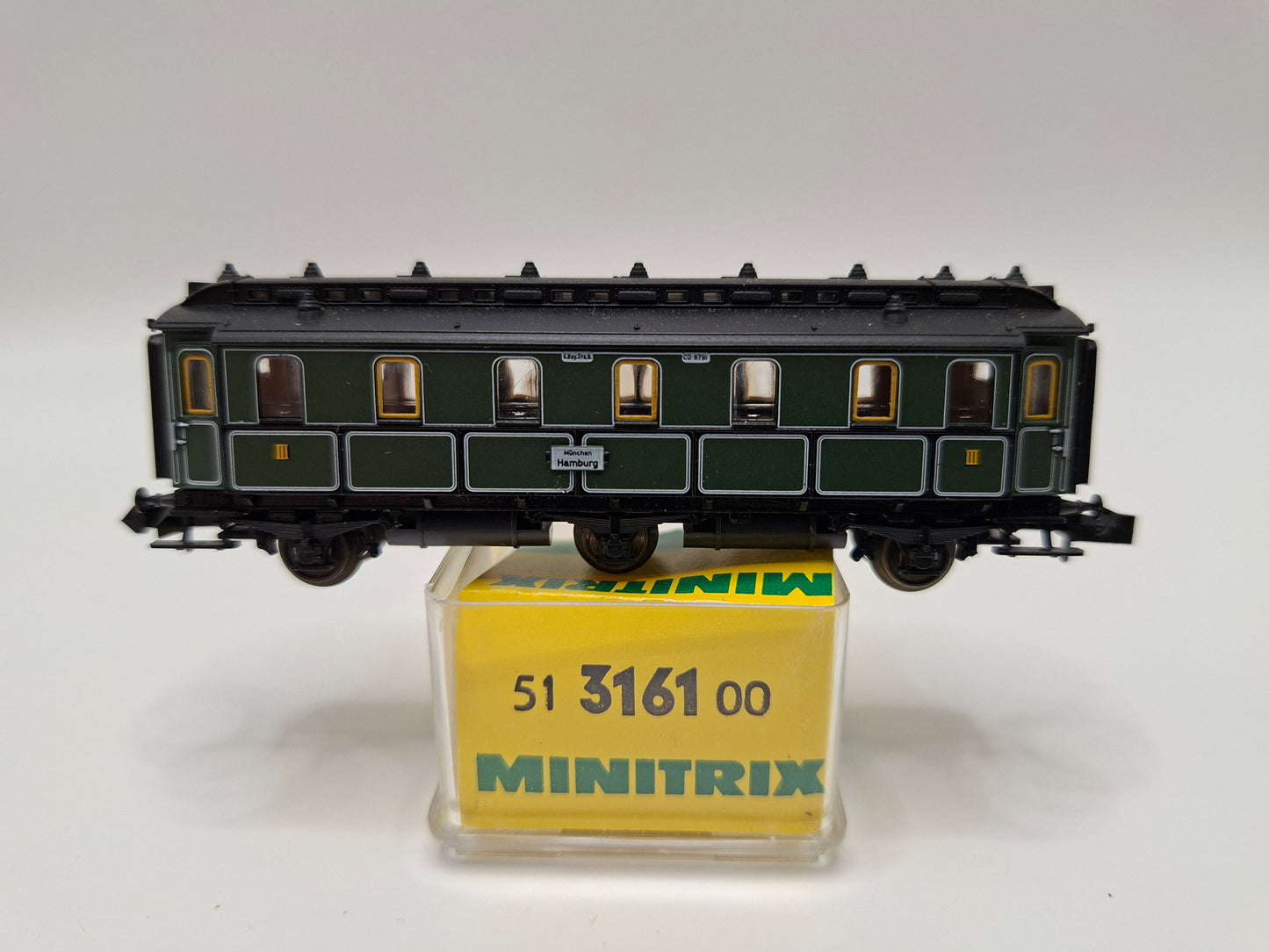Minitrix 51 3161 00 K Bay Sts B Schnellzugwagen 3. Kl. OVP (MBP6)
