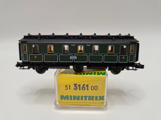 Minitrix 51 3161 00 K Bay Sts B Schnellzugwagen 3. Kl. OVP (MBP6)
