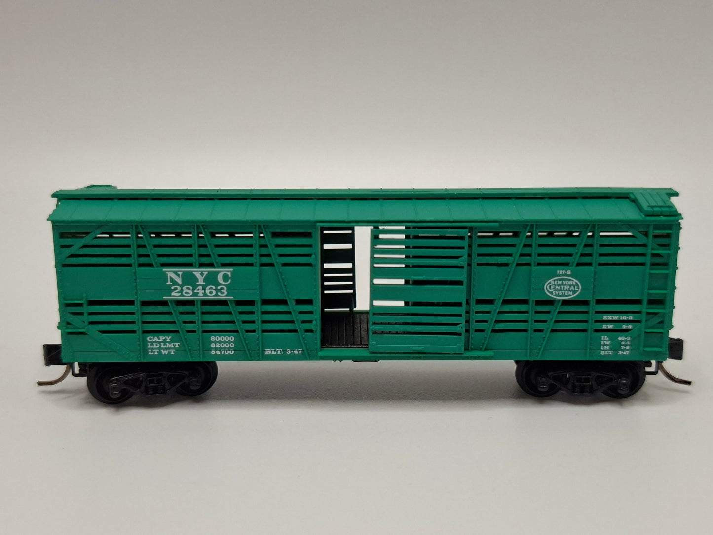 Micro Trains 35040 NYC Viehwagen grün 40 Fuss OVP (E US198)