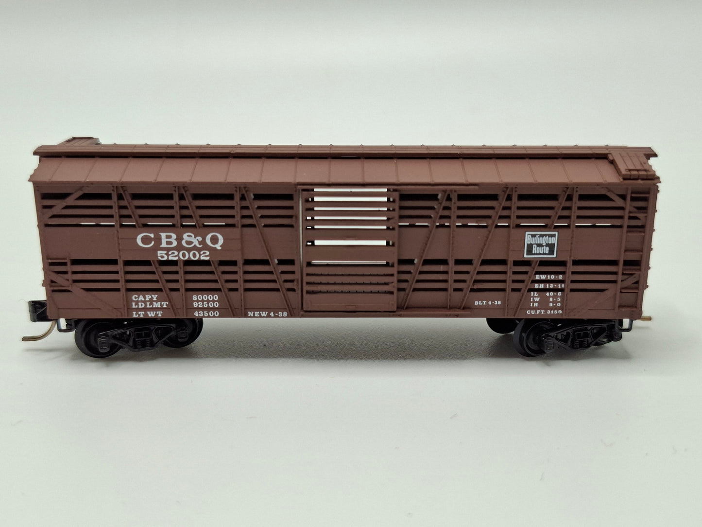 Micro Trains 35130 CB&Q Viehwagen Holz 40 Fuss OVP (E US32)