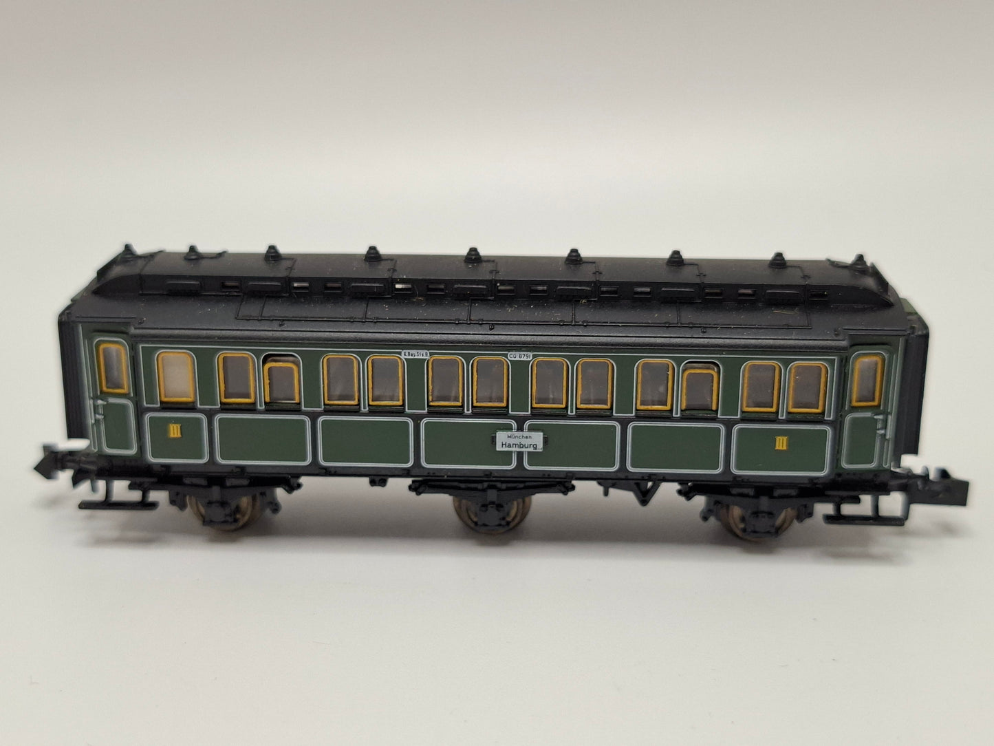 Minitrix 51 3161 00 K Bay Sts B Schnellzugwagen 3. Kl. OVP (MBP6)