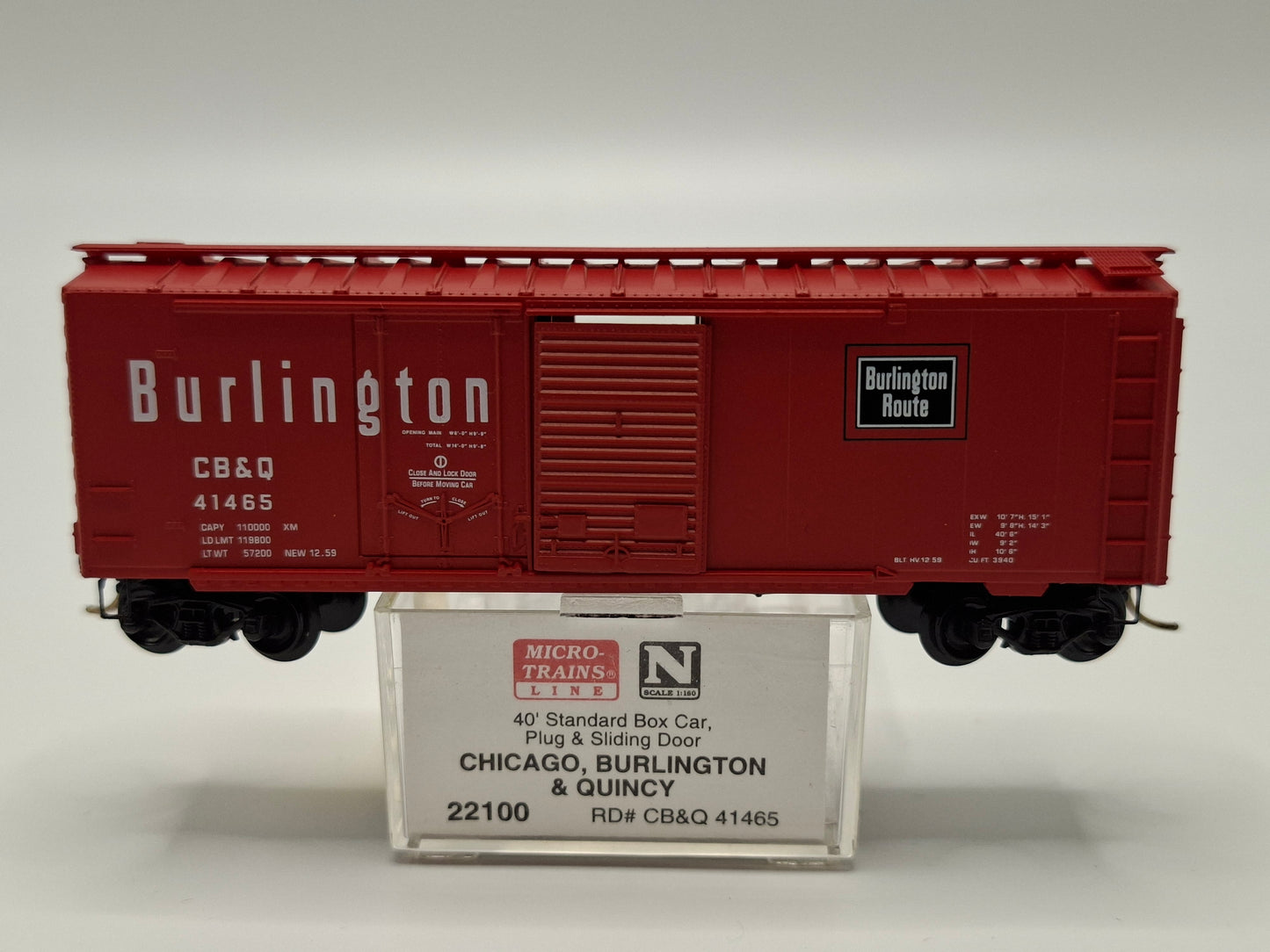 Micro Trains 22100 CB&Q Güterwagen Stahl 40 Fuss OVP (E US60)