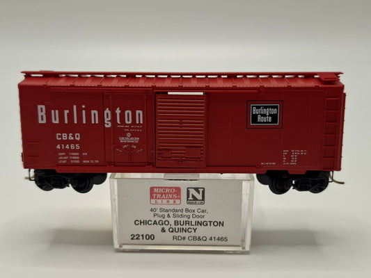 Micro Trains 22100 CB&Q Güterwagen Stahl 40 Fuss OVP (E US60)