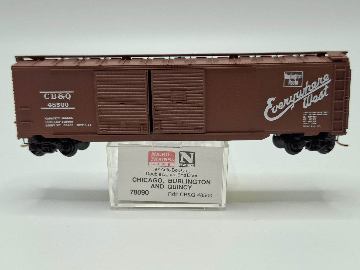 Micro Trains 78090 CB&Q Güterwagen Stahl 50 Fuss OVP (E US66)