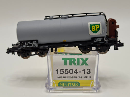 Minitrix 15504-13 DB Keselwagen hellgrau "BP" OVP (OG3)