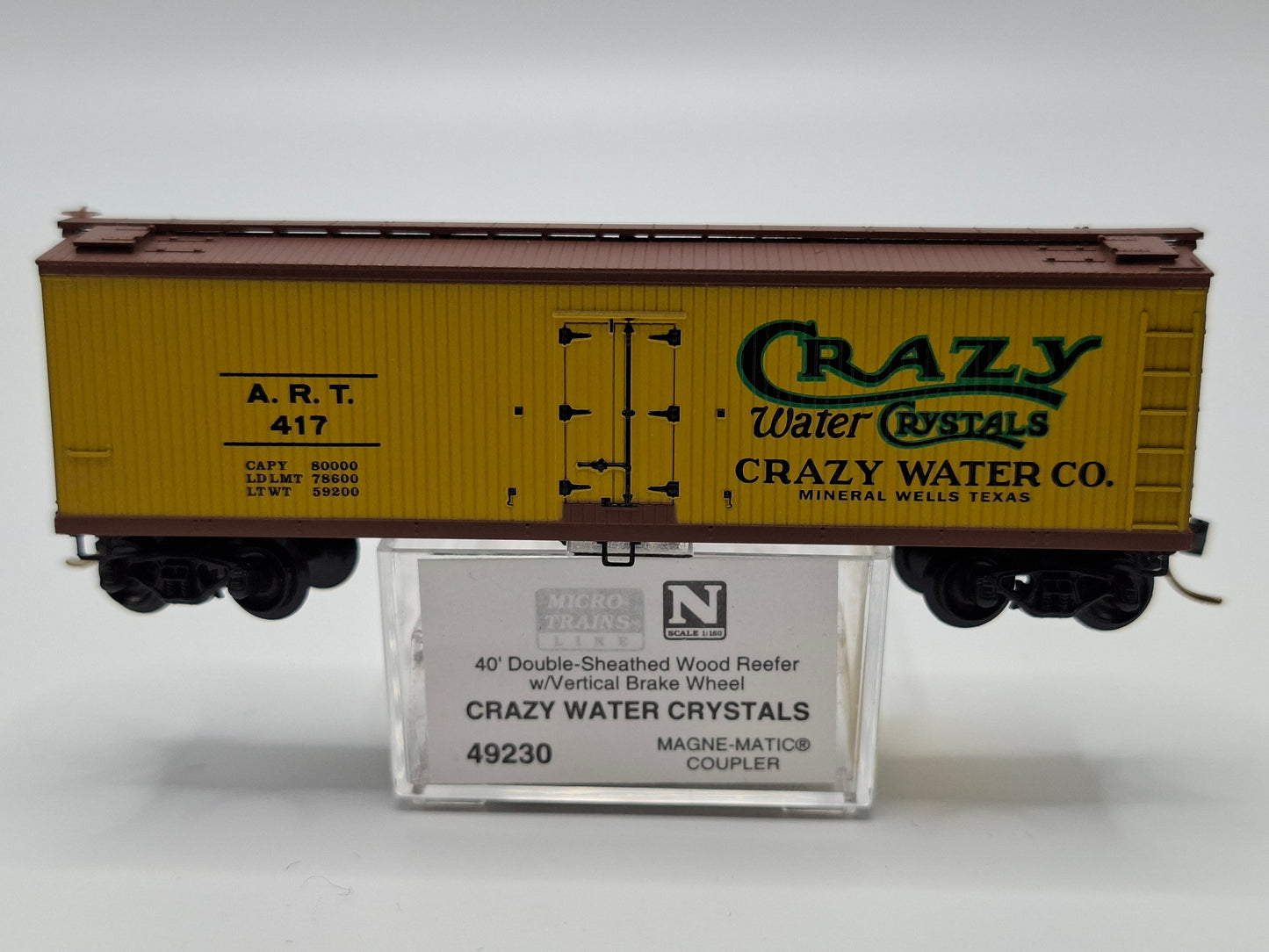 Micro Trains 49230 ART Kühlwagen "Crazy Water Crystals" 40 Fuss OVP (E US39)