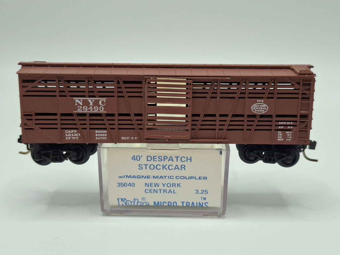 Micro Trains 35040 NYC Viehwagen braun 40 Fuss OVP (E US200)