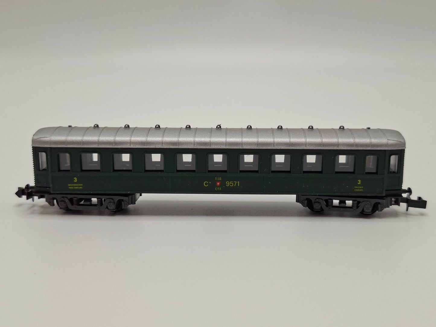 Ruco / Ibertren 25005 SBB Voiture à compartiments (construction métallique) 3e cl. Boîte d'origine (MGN18)